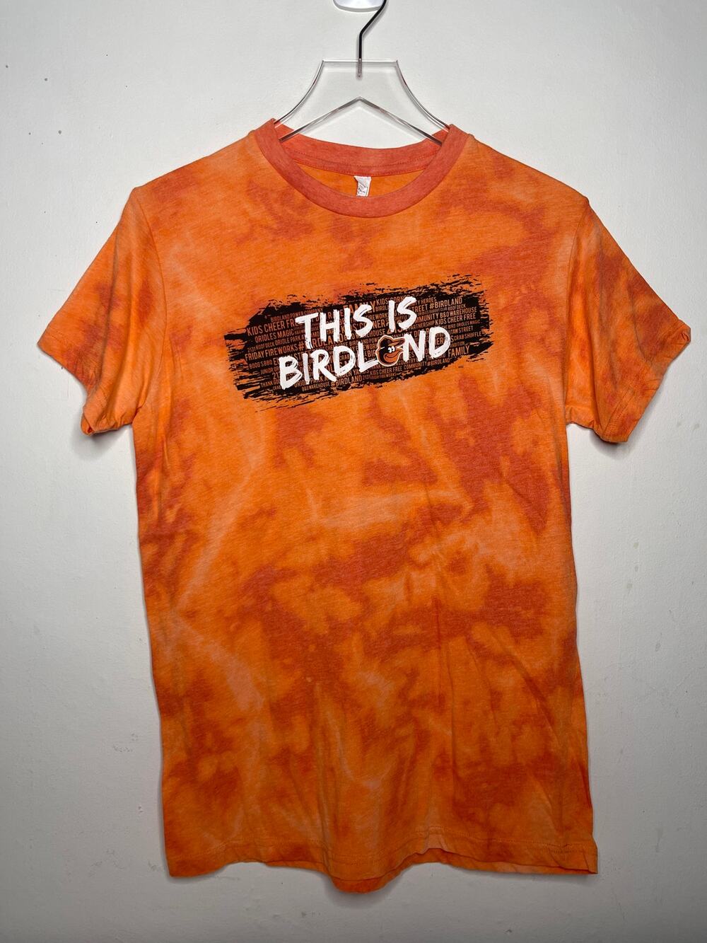 This is Birdland, Baltimore Orioles Bird Baseball MLB Acid Wash T-shirt — Medium